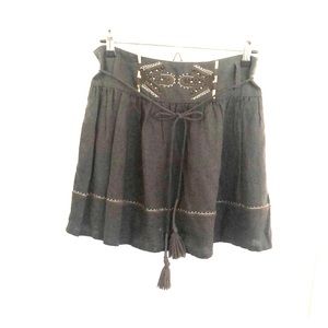 Comptoir Des Cotonniers Boho Navy Skirt